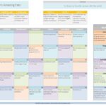 Blog content calendar template